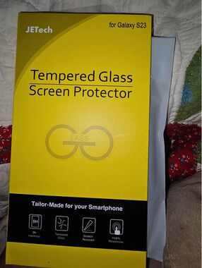 JETech Samsung Galaxy S23 6.1in Tempered Glass Screen Protector Open Box